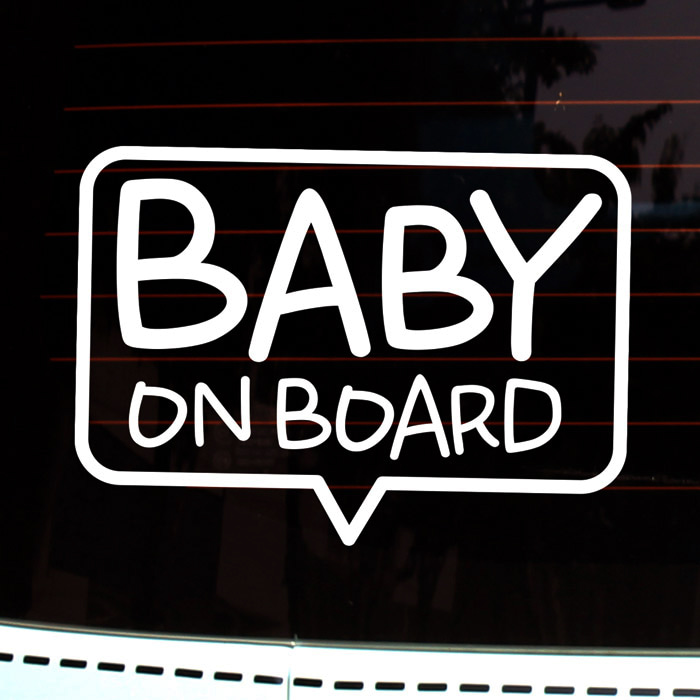 [LSC-839]말풍선 사각형 BABY ON BOARD
