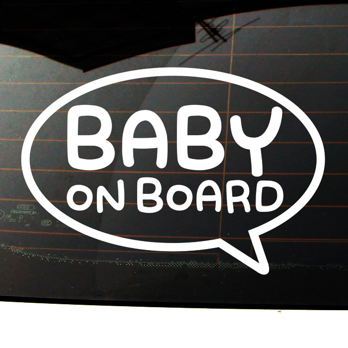 [LSC-841]말풍선 원형 BABY ON BOARD