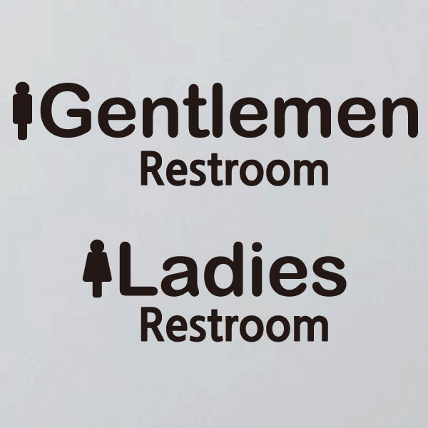 [LFS-032] 생활스티커_타이포 화장실 남녀