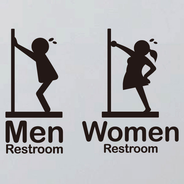 [LFS-033] 생활스티커_퍼니 픽토그램 화장실 남녀