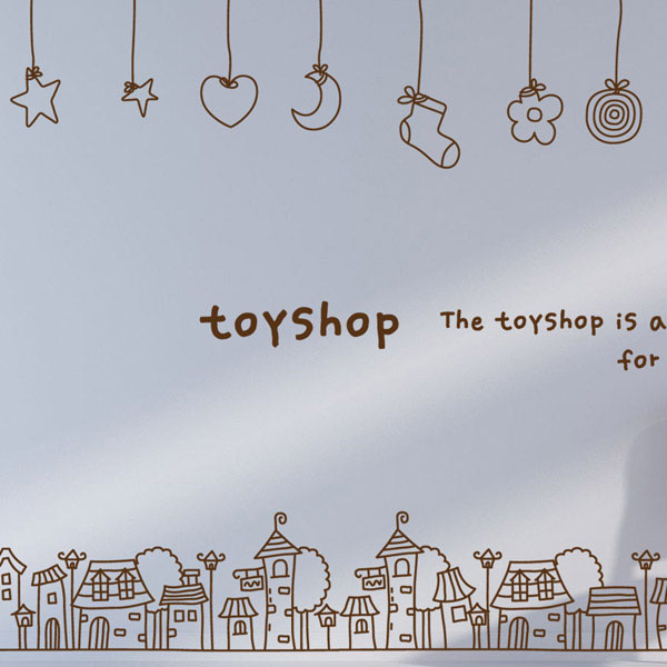 [LFS-151] 그래픽스티커_Toyshop Village01