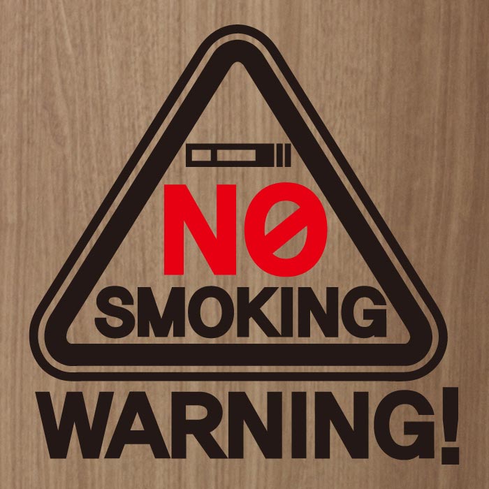 [SMP-039]금연스티커_심볼 라운드 삼각형 NO SMOKING WARNING