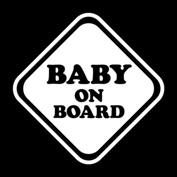 [LSC-193] 자동차스티커_Baby on Board 01