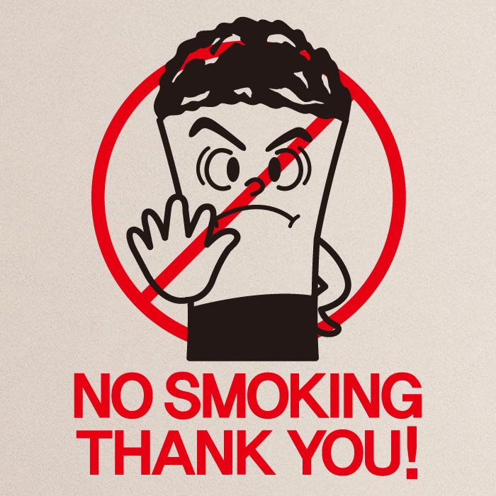 [SMP-059]금연스티커_담배꽁초 NO SMOKING THANK YOU